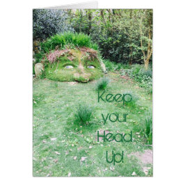 Håll upp ditt huvud! hälsningskort