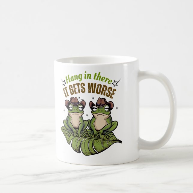 Håll ut där, det blir värre - Frog Mugg (Höger)