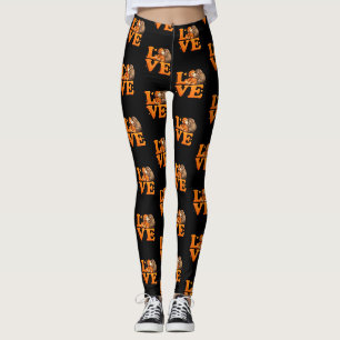 Håll ut där Punch Monkey Söt baby makak Leggings