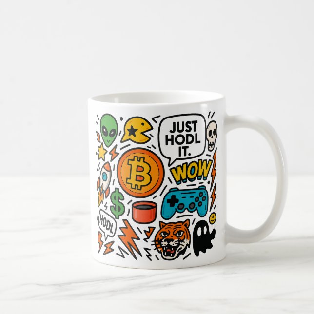 Håll Ut Det Kaffemugg (Höger)