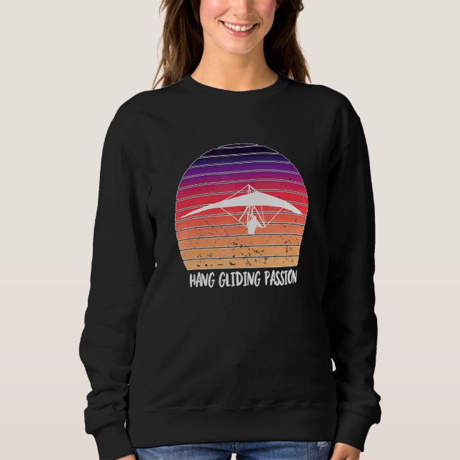 Håll ut Glider Silhouette Sunset hänggliding Passi T Shirt (Framsida)
