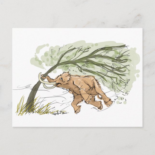 Håll ut Mammoth-vykort Vykort (Framsida)