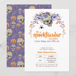 Håll ut med oss som Spooktacular Halloween GothSpi Inbjudningar