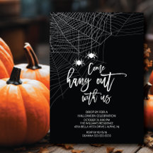 Håll ut med oss Spider Halloween fest