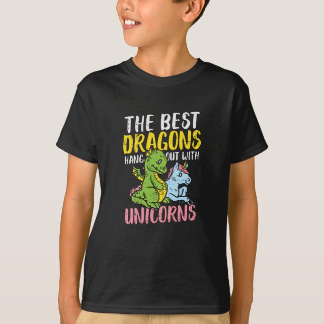 Håll ut med Unicorns - Gått T Shirt (Framsida)