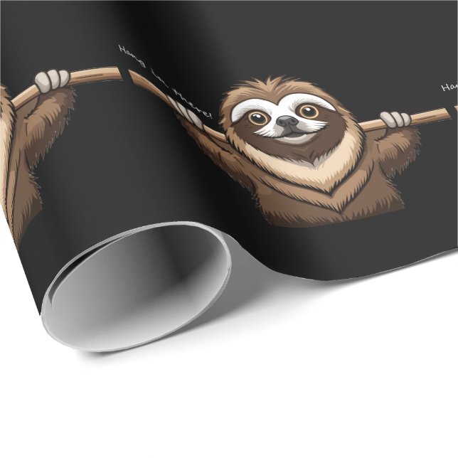 "Håll ut": Sloth uppmuntrar Ord Presentpapper (Rullad Hörn)