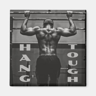 Håll ut Tuff Muscle Man Workout Gym Magnet