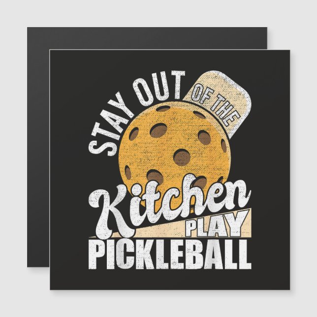 Håll Utanför Köket Spela Pickleball (Fram/baksida)