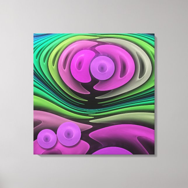 Håll varandra, abstrakt fractal wallart canvastryck (Framsida)