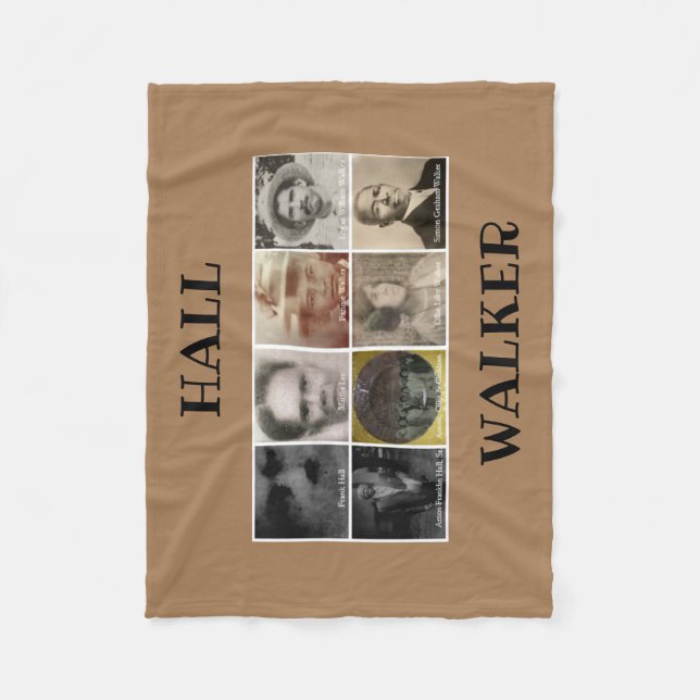 HALL WALKER BROWN FLEECE Blanket (Framsidan)
