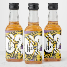 Hallå 2026 Nyårs Trippy Fet Font Spritflaskor Etikett