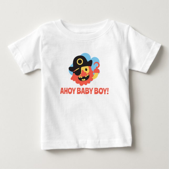 Hallå Baby Pojke T Shirt (Framsida)