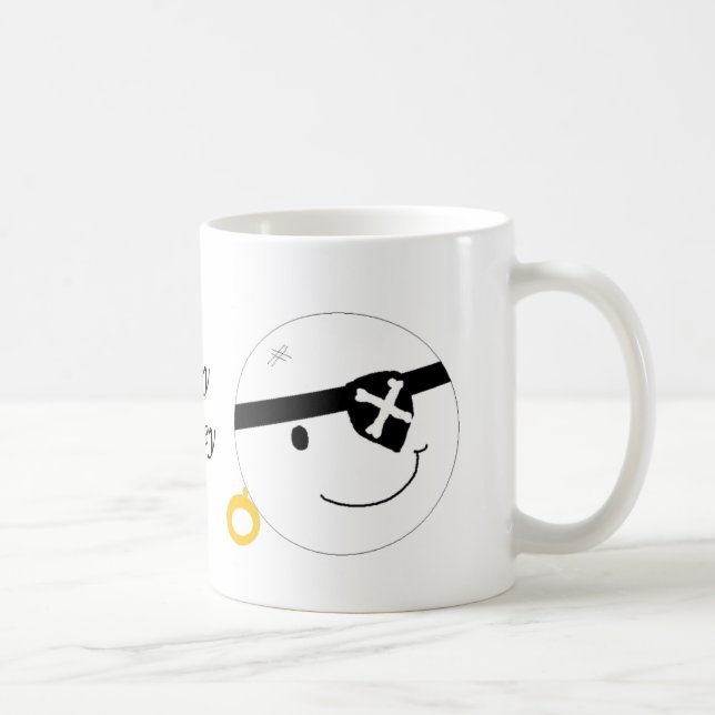 Hallå Bäste Pirat Ansikte Kaffemugg (Höger)