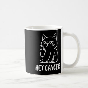 Hallå Cancer F U Roligt Meme Katt Mellanfinger Fck Kaffemugg