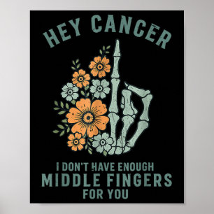 Hallå Cancer Jag Har Inte Tillräckligt Med Finger Poster
