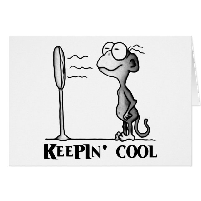 Hålla coolt apan hälsningskort (Framsidan Horizontal)