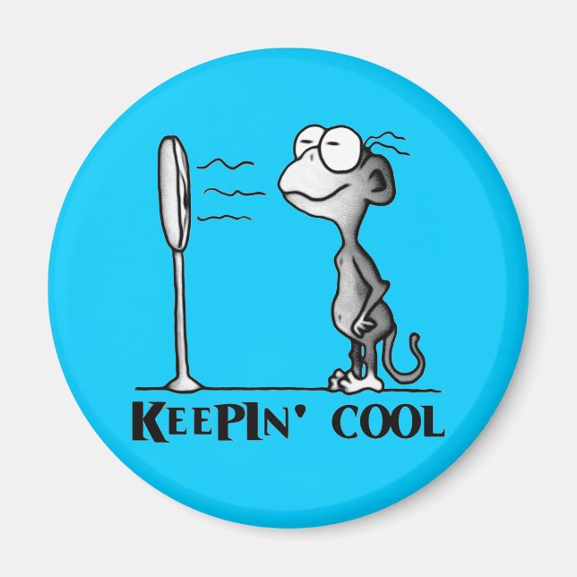 Hålla coolt apan magnet (Framsidan)