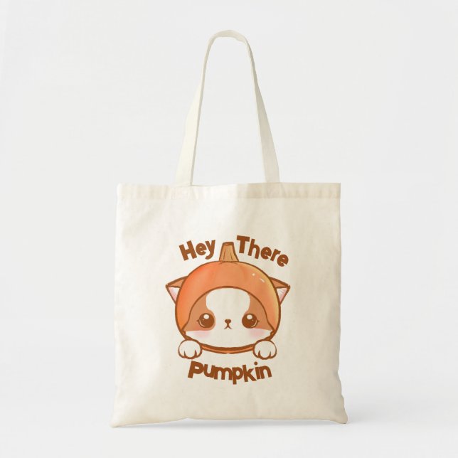 Hallå där Pumpa Mochi Pumpa Kawaii  Tygkasse (Framsidan)