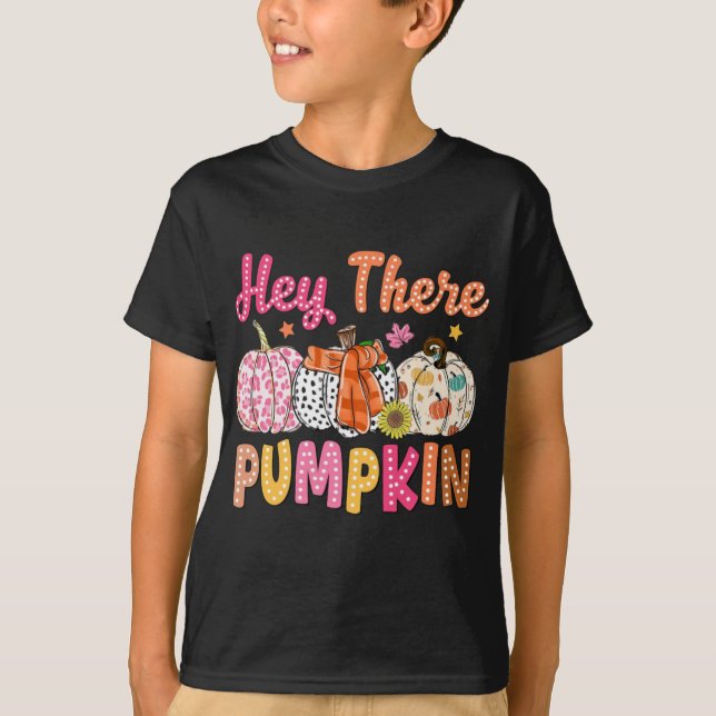 Hallå där, pumpa t shirt (Framsida)