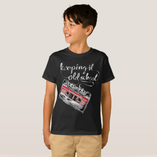Hålla det tejpar old schoolboombox t shirt