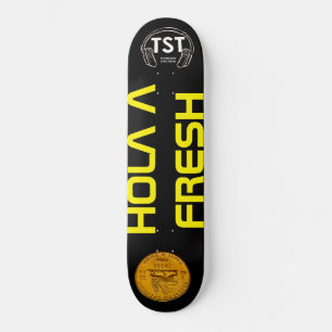 HÅLLA EN FÄRSK SKATTEBLAD MINI SKATEBOARD BRÄDA 18,5 CM