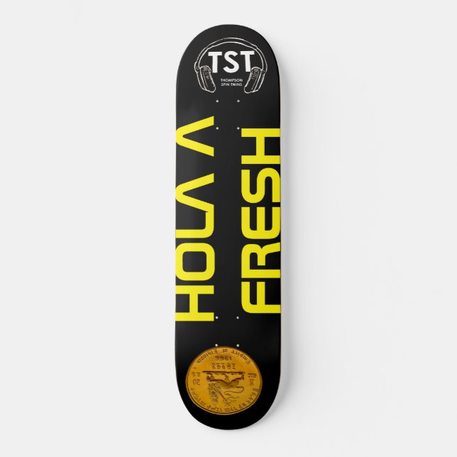 HÅLLA EN FÄRSK SKATTEBLAD MINI SKATEBOARD BRÄDA 18,5 CM (Framsida)