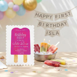 Hallå Födelsedagsfest för sommaren Inbjudningar