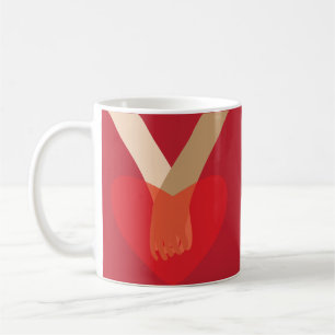 Hålla Händer Kaffemugg