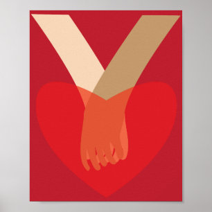 Hålla Händer Poster
