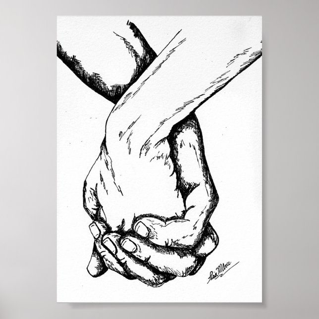 hålla händer poster (Framsidan)