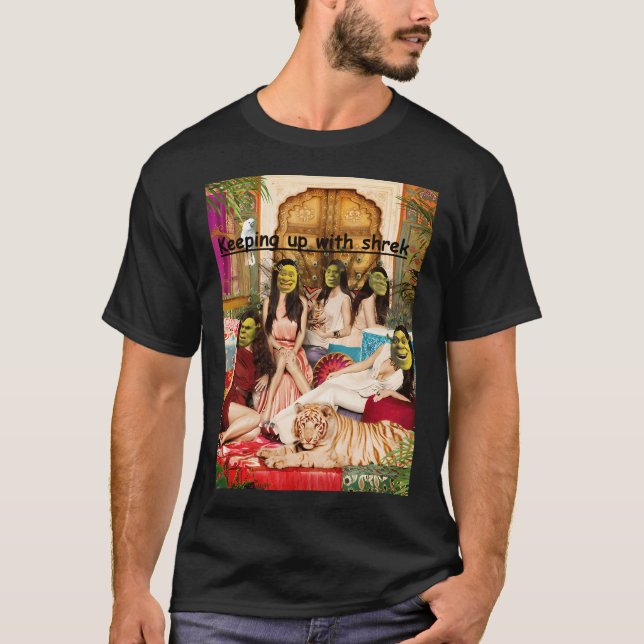 hålla jämna steg med shrek t shirt (Framsida)