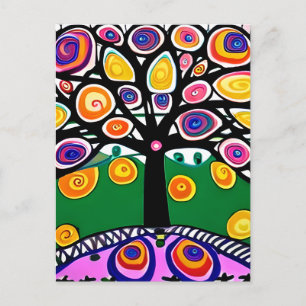 Hålla kontakten Whimsical Art Vykort