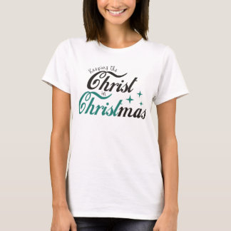 Hålla Kristus kvar i jul T-shirt