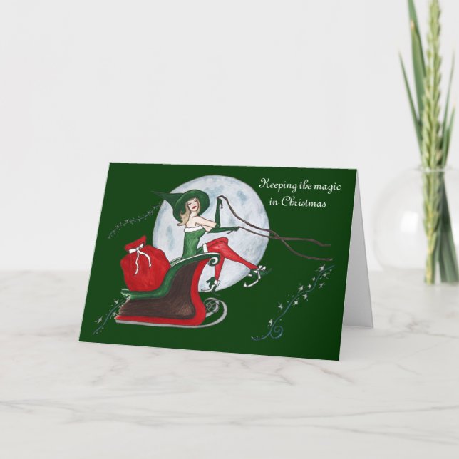 Hålla magin i jul helgkort (Framsida)