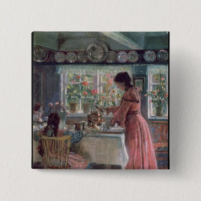 Hälla morgonen Kaffe, 1906 Knapp (Framsida)