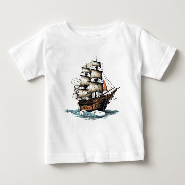 Hallå! Piratskeppet 8-årsfirar! T Shirt (Framsida)
