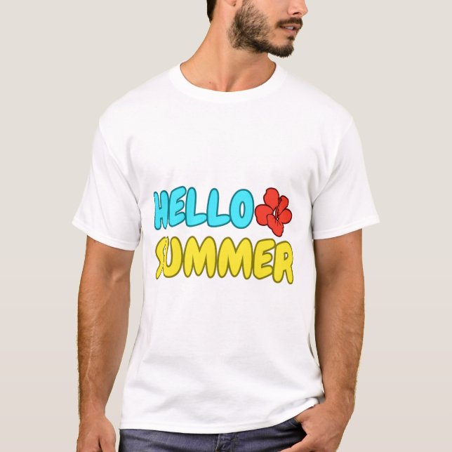 Hallå sommar t-shirt (Framsida)