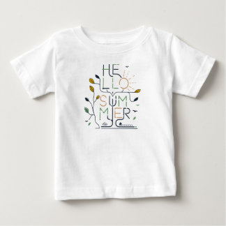 HALLÅ SOMMARSTÄMNING – Minimal Monoline T Shirt