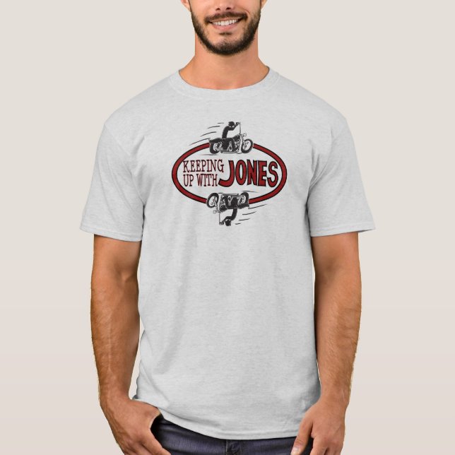 Hålla upp med Jones logotyp T T-shirt (Framsida)