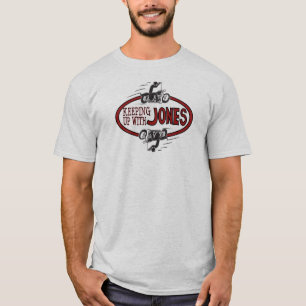 Hålla upp med Jones logotyp T Tee