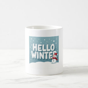 Hallå Vinter Snemannemug Kaffemugg