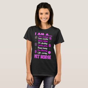 Hållande ägare för tass som tröstar sjuksköte t-shirt