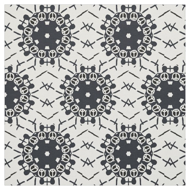 Hållande av fredscirkelstruktur tyg (Provkarta)