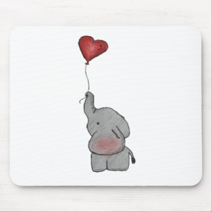 Hållande ballong för elefant musmatta