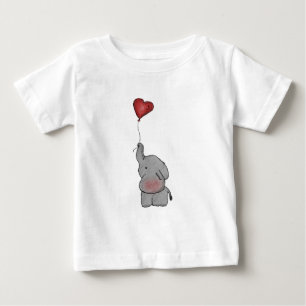Hållande ballong för elefant t-shirt