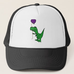 Hållande ballong för rolig grön Trex Dinosaur Truckerkeps