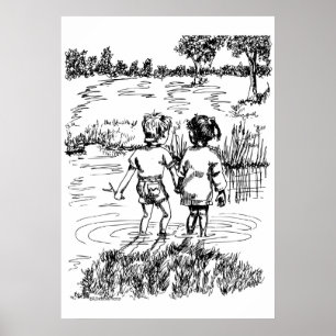 Hållande händer poster