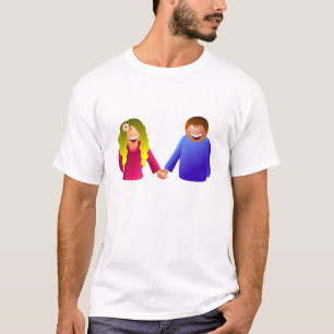Hållande händer t shirt