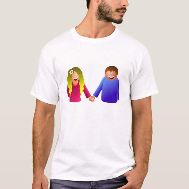 Hållande händer t shirt (Framsida)
