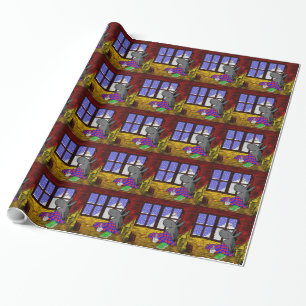 hållande ögonen på snö för åsna presentpapper